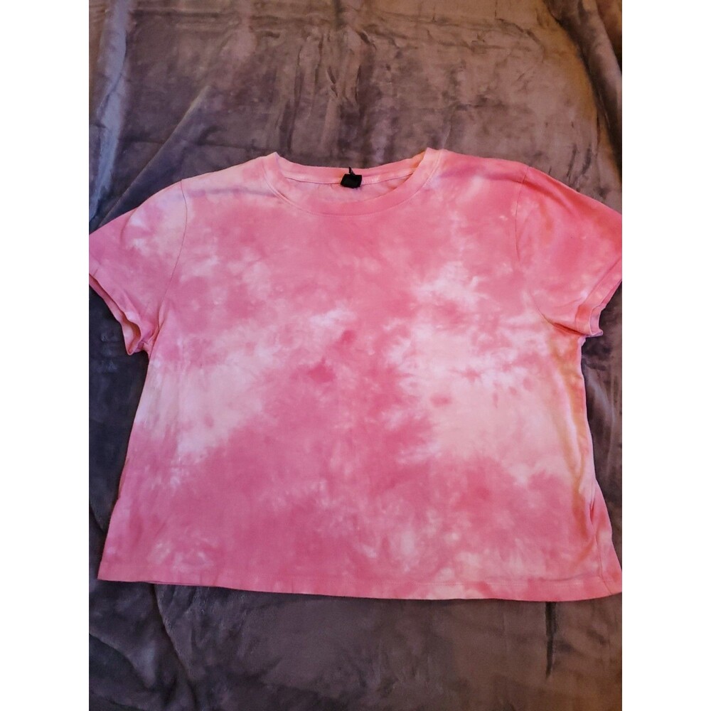 Womens Tshirt Pink Wild FABLE  Tie Dye